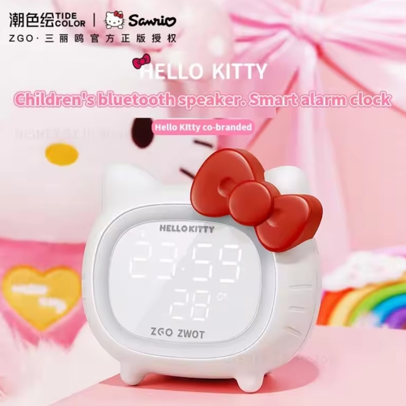 EXCLUSIVE - Hello Kitty Officially Licensed Alarm Clock/Nightlight/Speaker - Picture 4 of 12